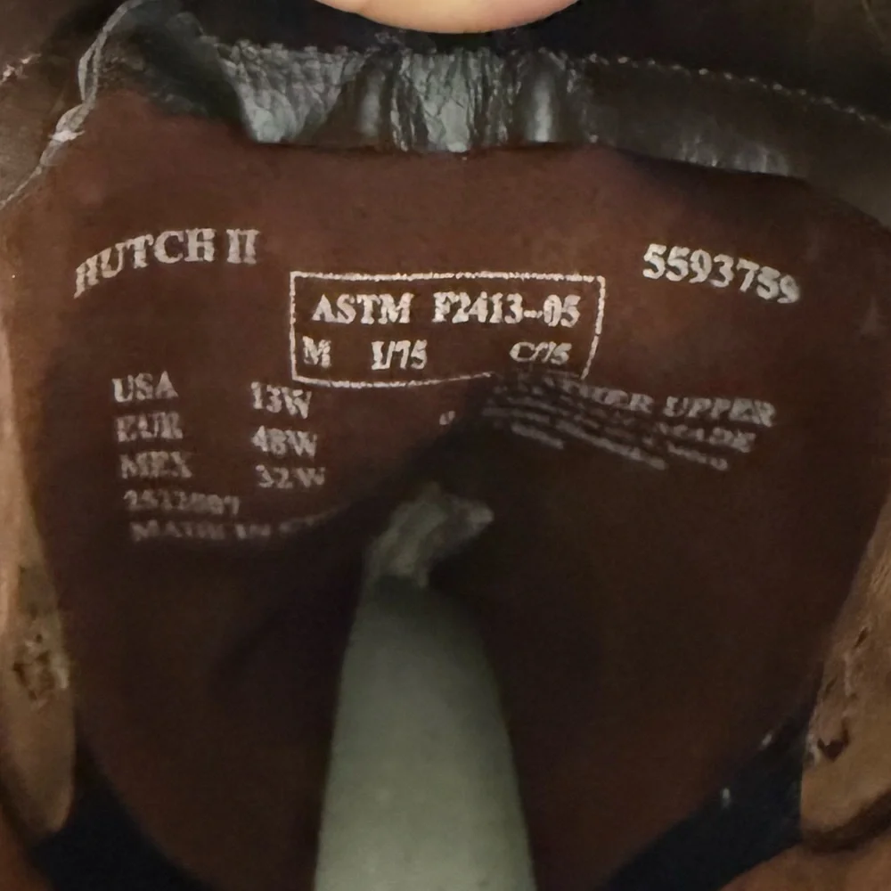 BRAHMA‎ Hutch II Leather Western Work Boots Mens Size 13W 5593743 Steel Toe